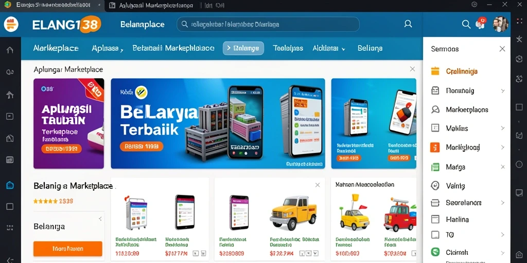 Tampilan antarmuka utama ELANG138 yang menarik dan fungsional.