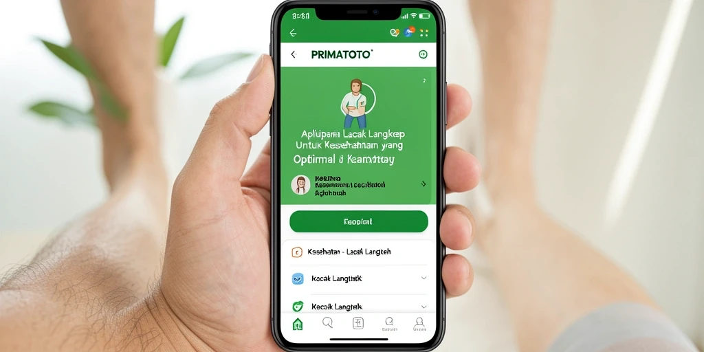 Antarmuka aplikasi PRIMATOTO saat melacak langkah dengan data yang jelas.