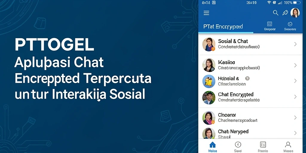 Tampilan antarmuka utama PTTOGEL dengan fitur Chat Encrypted yang menarik.