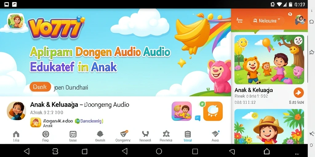 Tampilan antarmuka VO777 yang menarik dan ramah anak.