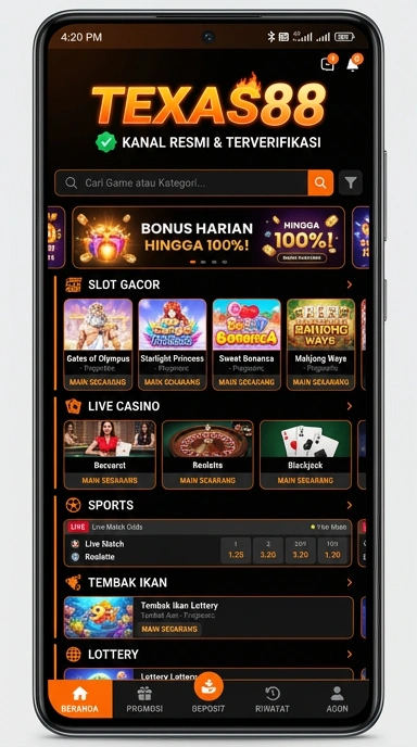 Kanal Resmi texas88 untuk Pengguna Android Indonesia